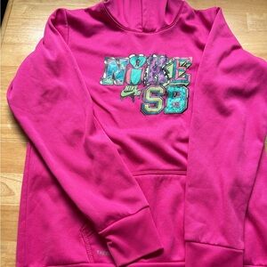 Nike Kids Fuchsia Graphic Hoodie